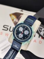 ساعت امگا سواچ کوارتز کرنوگراف زمین مدل SO33G100 - Image 7