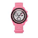 ساعت امگا سواچ فاز ماه صورتی OMEGA SWATCH PINK MOONPHASE